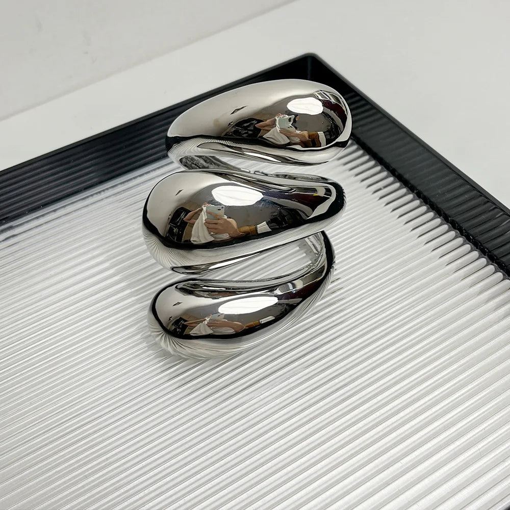 Chunky Gold Bangle Statement Big Wide Gold Bangle African Trendy No Fade Wrist Forever No Rust Bijoux