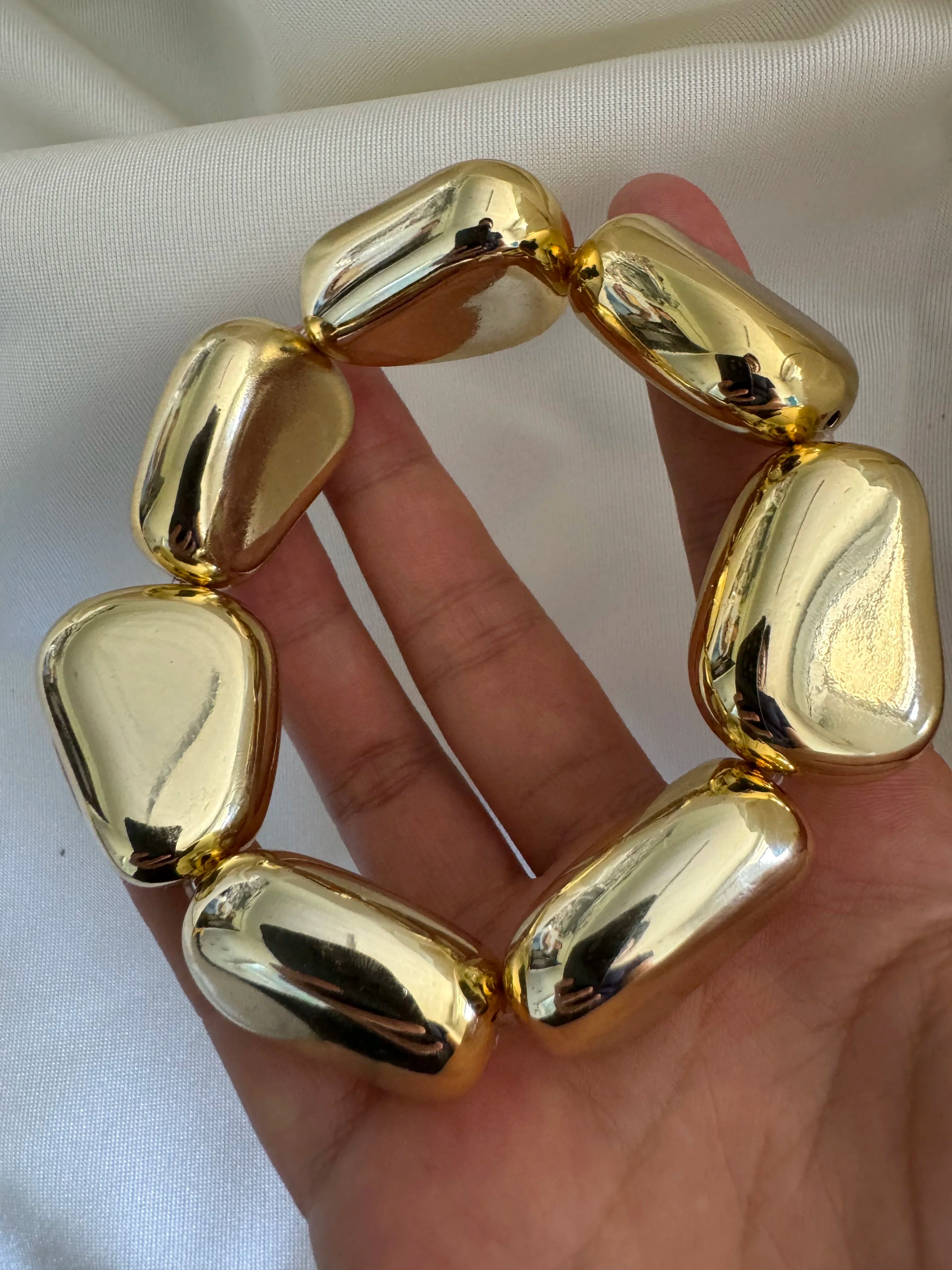 2024 New Arrival Fashion Cheap Wholesale Chunky Retro Bracelet Wide Cuff Smooth Stripes  Water Drop Silver Round Women Bangle