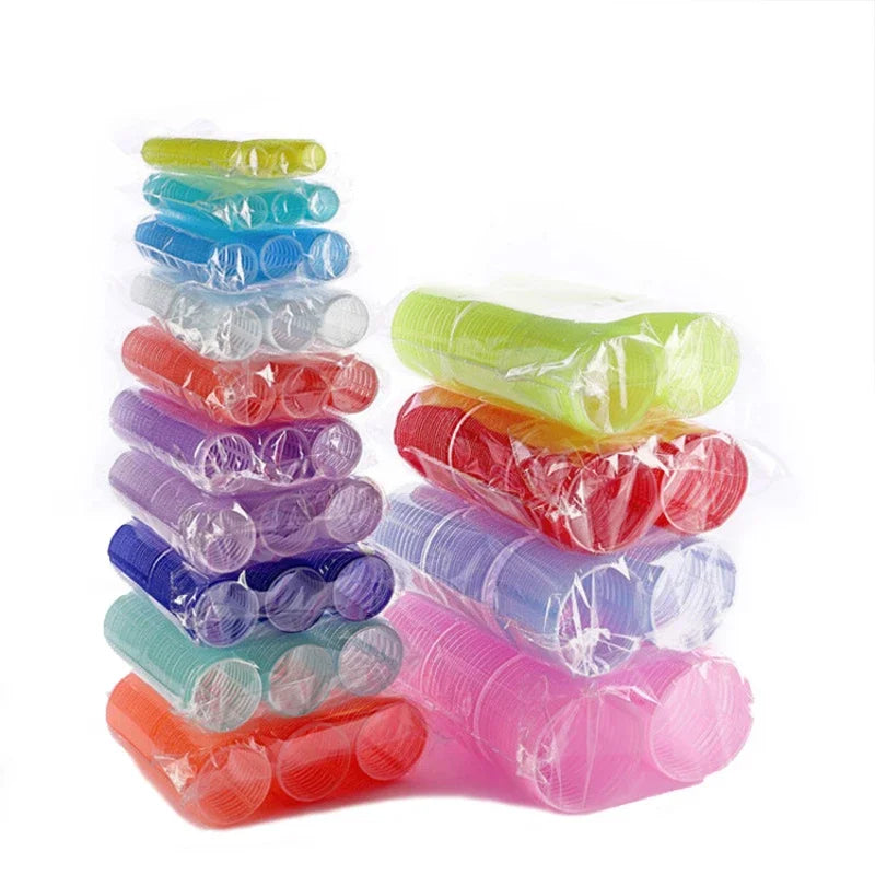 Bigoudis à crochet auto-agrippant, rouleaux sans chaleur, salon spanbigoudis, taille Jgreeting, outils de coiffage collants