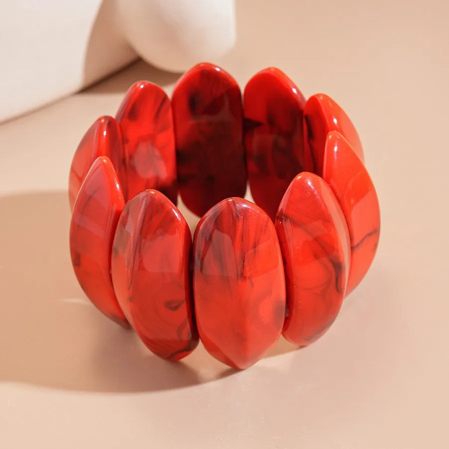 Bracelets épais en acrylique pour femmes, nouvelle tendance, géométrique irrégulière, exagéré, breloque de déclaration, taches, Goth, bijoux B1