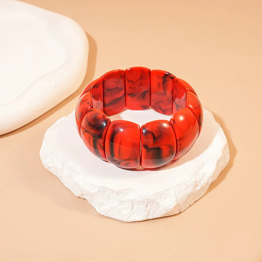 Bracelets épais en acrylique pour femmes, nouvelle tendance, géométrique irrégulière, exagéré, breloque de déclaration, taches, Goth, bijoux B1