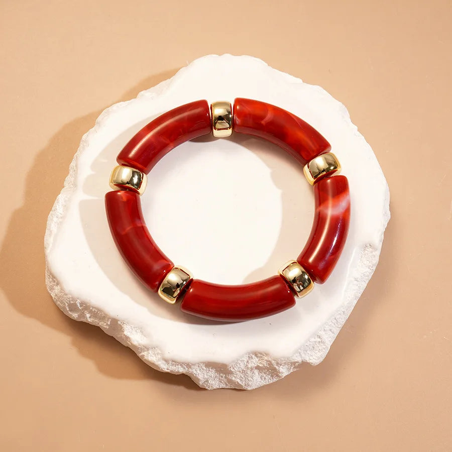 Bracelets épais en acrylique pour femmes, nouvelle tendance, géométrique irrégulière, exagéré, breloque de déclaration, taches, Goth, bijoux B1