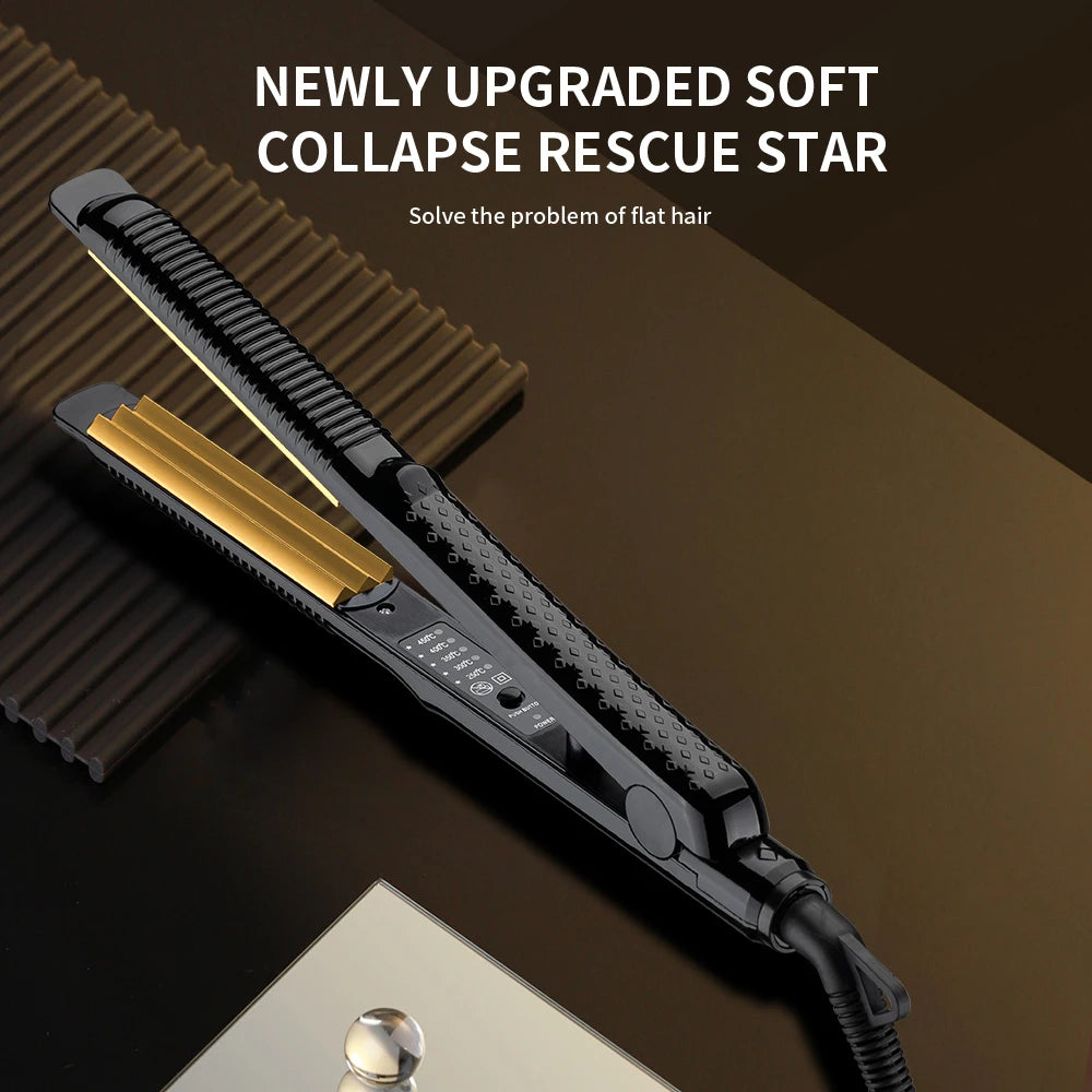 Fer à friser électrique, plaque ondulée, fer à friser, boucles, Volume, outils de coiffure