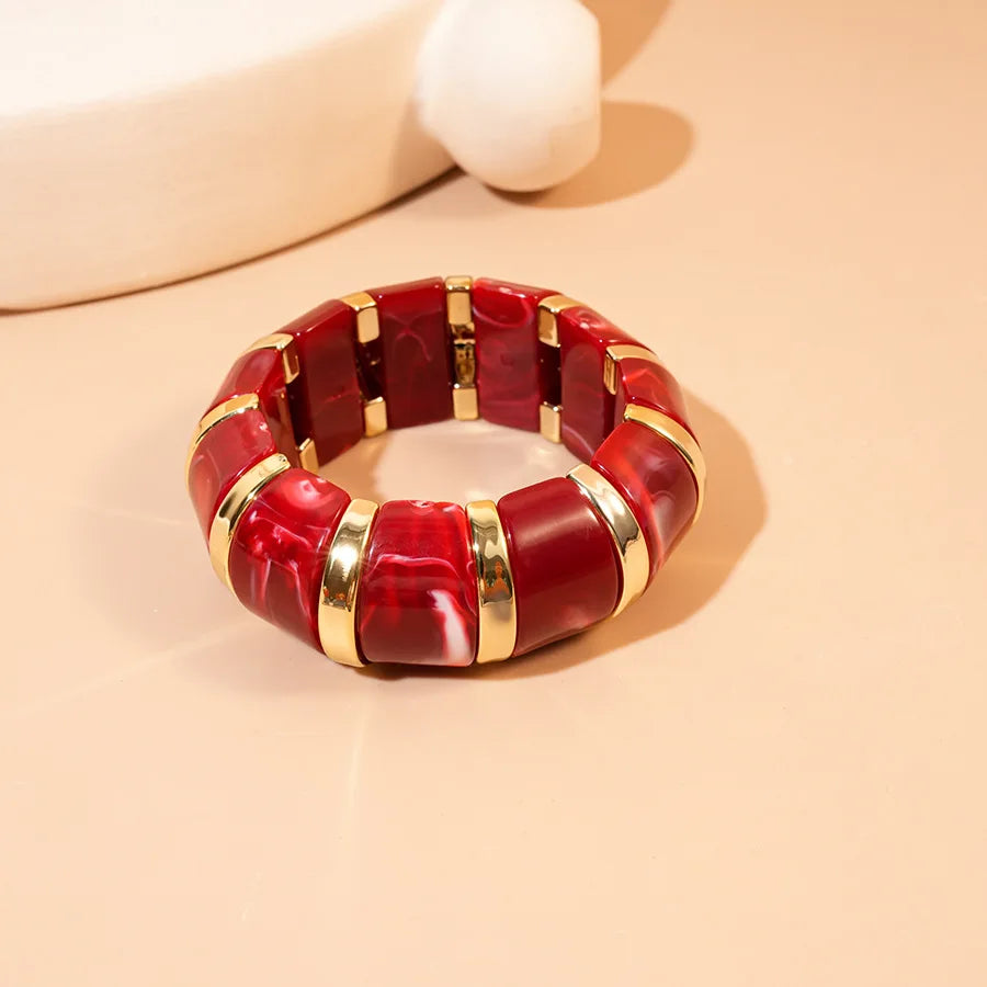 Bracelets épais en acrylique pour femmes, nouvelle tendance, géométrique irrégulière, exagéré, breloque de déclaration, taches, Goth, bijoux B1